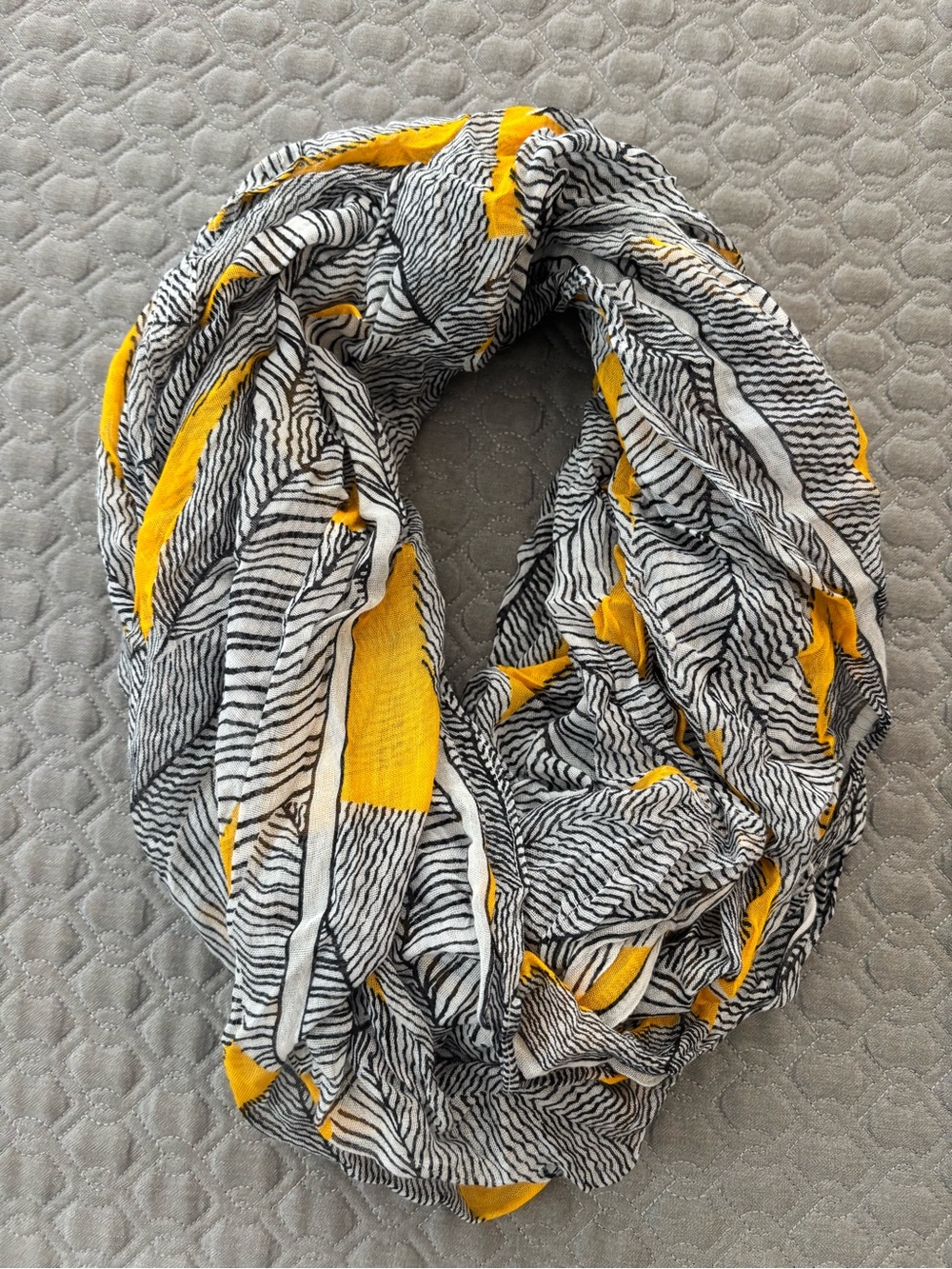 free people Lightweight Scarf with Yellow Accents